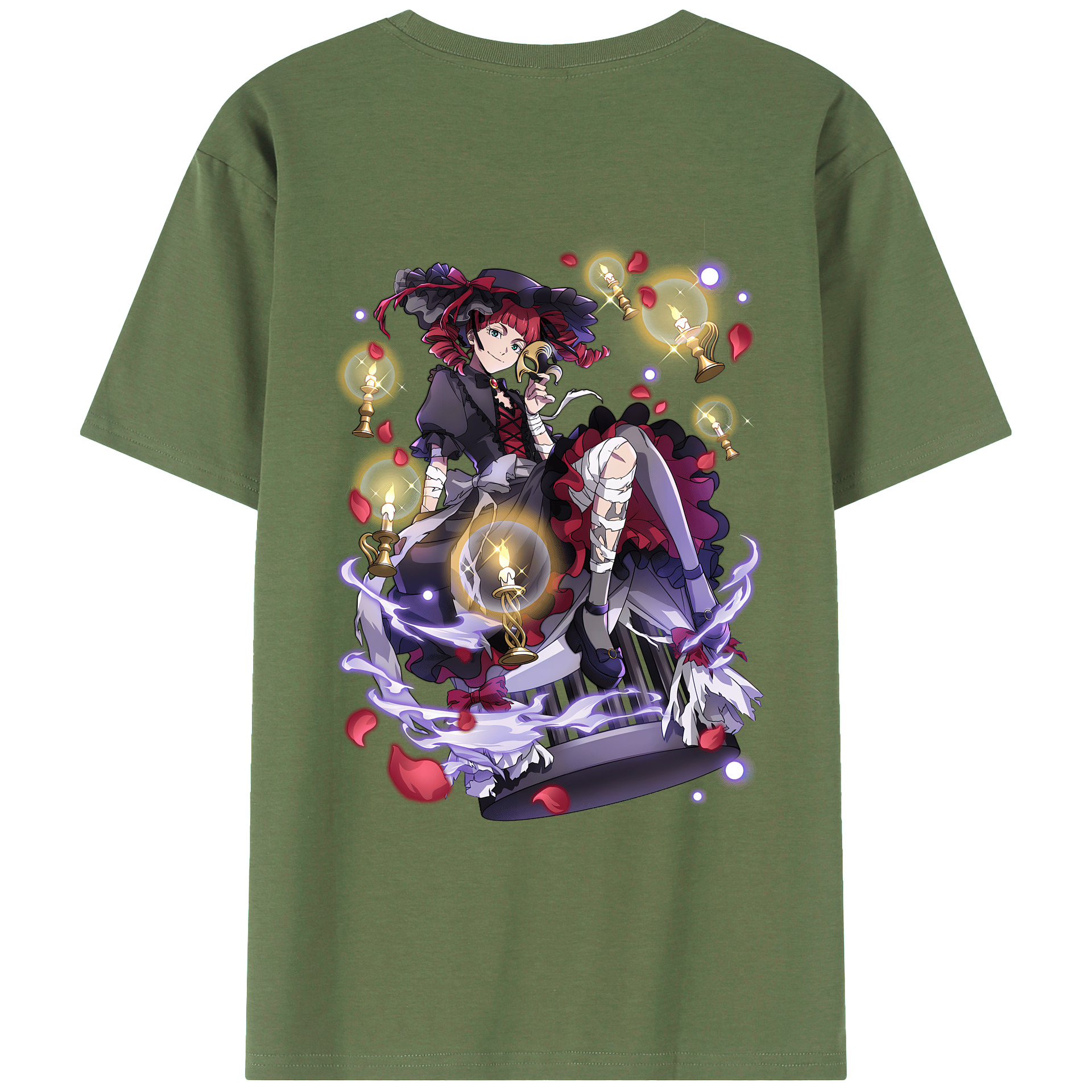 （画像用） 文豪ストレイドッグス Bungo Stray Dogs 綿100％ メンズ半袖Tシャツ（バックプリント） 通気性